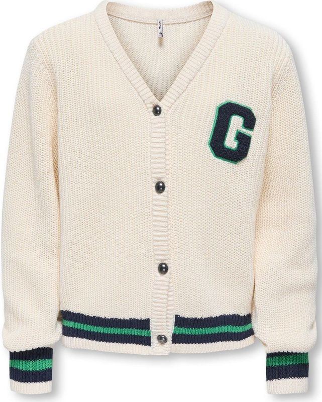 KOGJANNY - LIFE V-Neck Cardigan - Crème - Vest