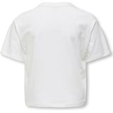 KIDS ONLY GIRL - T-shirt - Wit - 100% Katoen - Korte Mouwen