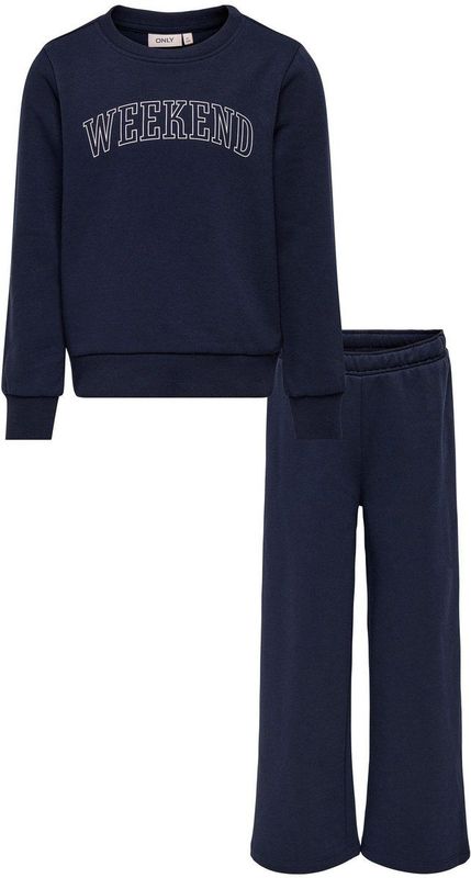 KIDS ONLY GIRL - Donkerblauw - Set - Sweater en Lange Wide Leg Broek