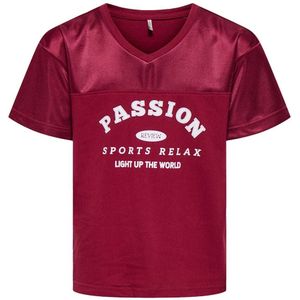 KIDS ONLY GIRL - T-shirt - Korte Mouwen - V-hals - 100% Polyester