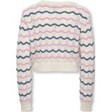 ONLY - KOGSTIA - Trui - Crème / Enziaan / Rosa