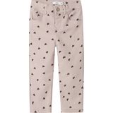 NAME IT - NMFROSE STRAIGHT AOP TWILL PANT 7218-YF - Meisjes - Broeken