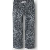 Broek met Wijde Pijpen - Keperstof - Regular Fit - Metalen Drukknopen