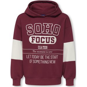 Only & Sons - OSJCATER - Sweatshirt - Rood/Wit - Lange Mouw