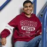 Only & Sons - OSJCATER - Sweatshirt - Rood/Wit - Lange Mouw