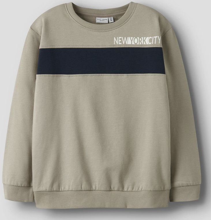 Sweatshirt - Regular Fit - Geborstelde Sweatstof - Lange Mouwen