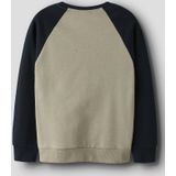 NAME IT - NKMVILDAR - Sweatshirt - Donkerblauw - Greige - Donkeroranje - Wit