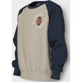 NAME IT - NKMVILDAR - Sweatshirt - Donkerblauw - Greige - Donkeroranje - Wit
