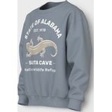 NAME IT KIDS - Sweater - Grijsblauw - Oversized Pasvorm