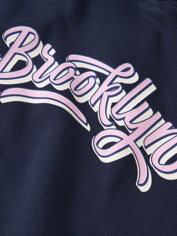 NAME IT - NKFVIALA - Sweatshirt - Navy - Capuchon