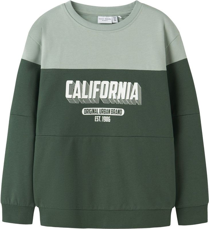 Sweatshirt - Regular Fit - Geborstelde Sweatstof - Lange Mouwen