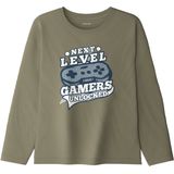 NAME IT KIDS - Longsleeve - Groen - 100% Katoen