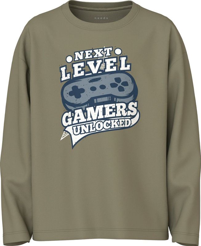 NAME IT KIDS - Longsleeve - Groen - 100% Katoen