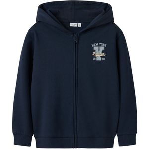 NAME IT - NKMVOLTINUS - Sweatvest - Taupe - Met Capuchon