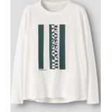 NAME IT - NKFVIOLET - Longsleeve - Donkergroen / Rosa / Wit