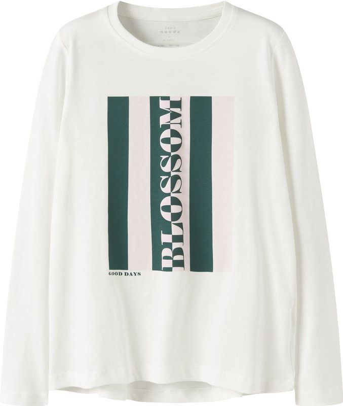 NAME IT - NKFVIOLET - Longsleeve - Donkergroen / Rosa / Wit