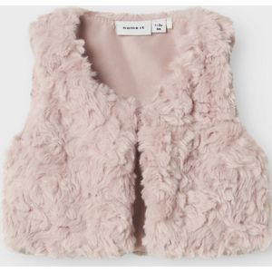 Name It - Nano Fake Fur Knit Gilet - Lilac