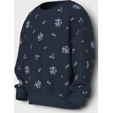 NAME IT - NMFVILOUI - Sweatshirt - Navy - Bloemenprint