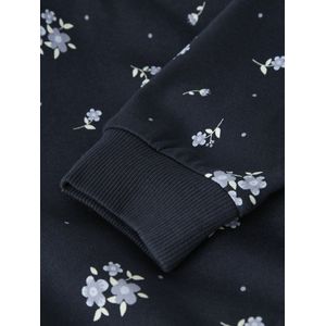 NAME IT - NMFVILOUI - Sweatshirt - Navy - Bloemenprint