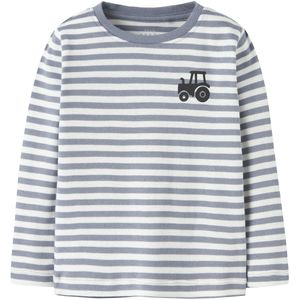Jongenskleding - Middenblauw - Top met Lange Mouwen - Casual