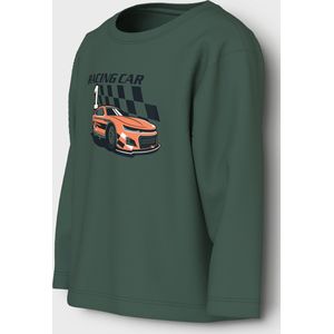 NAME IT - NMMVAGNO - Shirt - Donkergroen - Lange Mouw