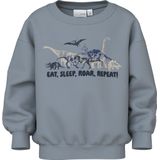 NAME IT - NMMVILDAR - Sweatshirt - Crème - Navy - Duifblauw - Donkerblauw