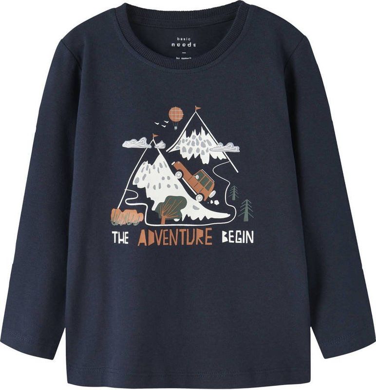 NAME IT MINI - Longsleeve - Katoen met Elastaan - Lange Mouwen - Ronde Hals