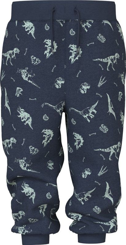 NAME IT - NMMVIMO NREG AOP SWE PANT BRU - Sweatstof Broek - Jongens