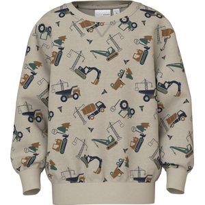 NAME IT - NMMVIMO - Sweatshirt - Navy - Bruin - Greige - Olijfgroen