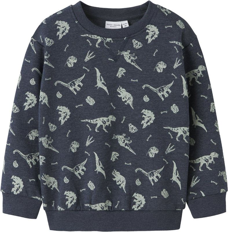 Sweatshirt - Regular Fit - Geborstelde Sweatstof - Lange Mouwen - Ronde Hals