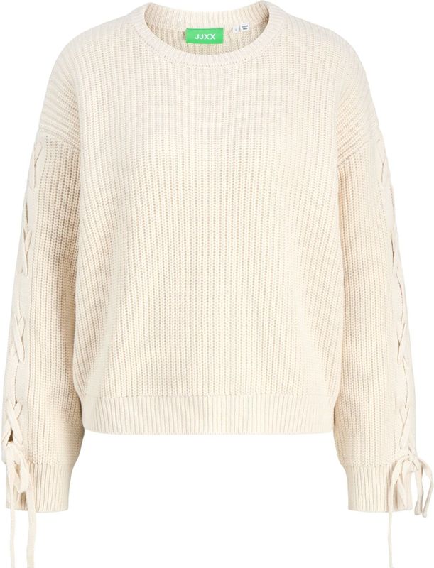 JJXX - Gebreide Trui - Wolwit - Ronde Hals - Lange Mouw