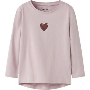 NAME IT - NMFVIX - Shirt - Pastellila - Donkerrood - Lange Mouwen