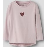NAME IT - NMFVIX - Shirt - Pastellila - Donkerrood - Lange Mouwen