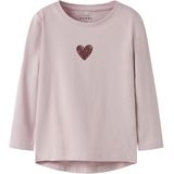 NAME IT - NMFVIX - Shirt - Pastellila - Donkerrood - Lange Mouwen