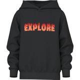 NAME IT KIDS - Hoodie - Zwart - Sweater