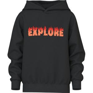 NAME IT KIDS - Hoodie - Zwart - Sweater