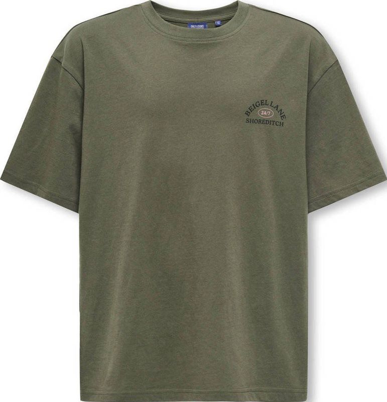 ONLY & SONS JUNIOR - T-shirt - O-hals - Korte Mouwen - Oversized Fit