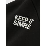 NAME IT - NKMBRONX LS RLX SWE BRU WH BF - Jongens - Sweatshirt - Geborduurd Detail - Lange Mouwen