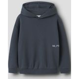 NAME IT - NKMBRONX LS RLX SWE BRU WH BF - Jongens - Sweatshirt - Geborduurd Detail - Lange Mouwen