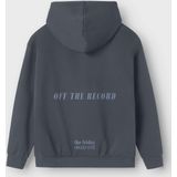 NAME IT - NKMBRONX LS RLX SWE BRU WH BF - Jongens - Sweatshirt - Geborduurd Detail - Lange Mouwen