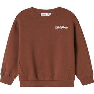 NAME IT - NMMOKIAN LS RLX SWE BRU BF - Sweatshirt - Jongens - Bruin - Lange Mouwen