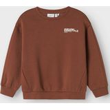NAME IT - NMMOKIAN LS RLX SWE BRU BF - Sweatshirt - Bruin - Jongens