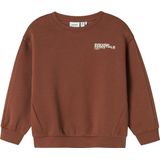 NAME IT - NMMOKIAN LS RLX SWE BRU BF - Sweatshirt - Bruin - Jongens