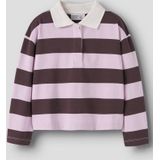 NAME IT - NKFOLLIE - Poloshirt - Rosa/Wijnrood/Wit