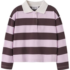NAME IT - NKFOLLIE - Poloshirt - Rosa/Wijnrood/Wit