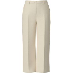 PIECES Curve - Casual Broek - Beige - High Waist - Wide Leg