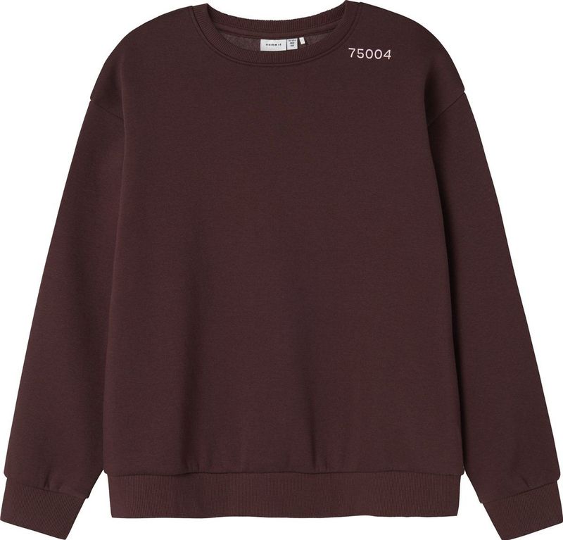 Sweatshirt - Geborstelde Sweatstof - Ronde Hals - Lange Mouwen - Relaxed Fit