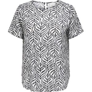 ONLY CARMAKOMA - Top - Zwart - Korte Mouwen - Ronde Hals