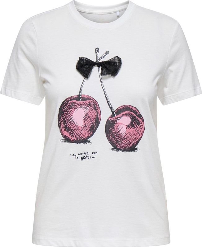 Onlnita Life Reg S/S Bow Top Box JRS, cloud dancer, M