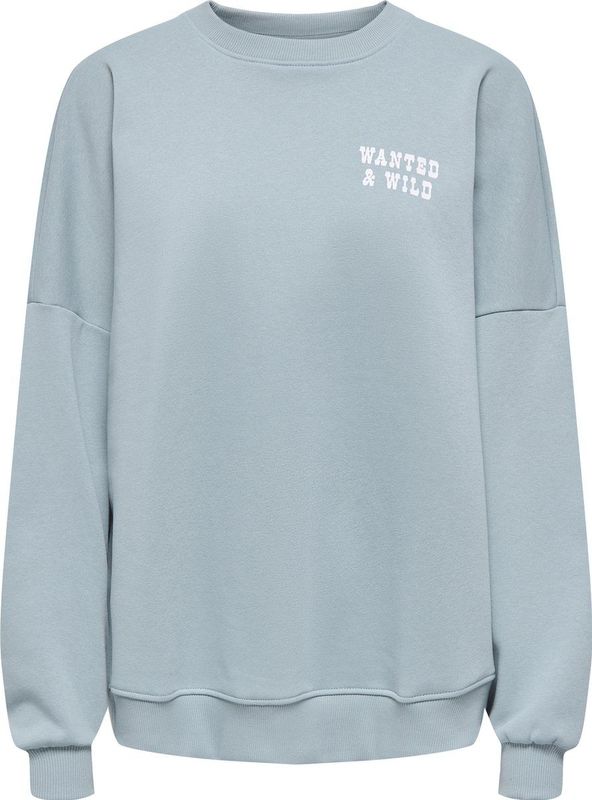 Only - Onlstina Lovely O-neck Box Swt - Lichtblauw - Dames Sweater